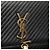Sac à bandoulière Kate Monogram en cuir de veau matelassé noir moyen avec frange Saint Laurent - vue 5