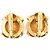 Orecchini rotondi a clip in oro placcato CC dorato di Chanel D'oro - vista 2
