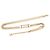 Chanel Gold Gold Plated Strass Coco Plaque Double Chain Belt Golden
