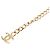 Chanel Gold Gold Plated Strass Coco Plaque Double Chain Belt Golden - view 2