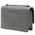 Saint Laurent Cartera Monogram Sunset de Cuero Mini Croc Embossed Gris con Cadena - vista 2