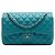 Chanel Blu Jumbo Classico in Pelle di Agnello a Doppio Faldone