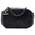 Chanel Schwarze Mini-Quilted Lammleder Coco Boy Kamera Tasche