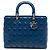 Dior Blau Große Lammleder Cannage Lady Dior