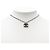 Chanel graue CC plattierte Messing Spike Anhänger Halskette Braun - Ansicht 5