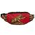 Belt bag in nylon stampato con leopardo rosso barocco Versace