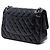 Chanel Nero Jumbo Classico in Pelle di Agnello Doppio Flap - vista 2