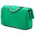 Chanel Verde Extra Mini Rectangular Clásico Satén Solapa Simple - vista 2