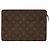 Borsa Clutch Monogram Uomo Louis Vuitton Marrone