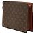 Borsa Clutch Monogram Uomo Louis Vuitton Marrone - vista 2
