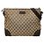 Borsa a tracolla in tela GG di Gucci Marrone Beige