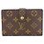 Billetera bi-fold marrón de Louis Vuitton Castaño