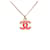 Timeless Collar Péndulo Coco Mark de Chanel Roja Dorado - vista 2