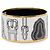 Bracciale in smalto TGM Cloisonné Hermès Bianco D'oro - vista 2