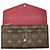 Portafoglio Lungo Sarah Monogramma Louis Vuitton Marrone Fuschia - vista 6