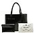 Borsa tote in pelle nera con logo Prada Nero - vista 10