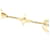 Bracciale Charm Monogram Louis Vuitton D'oro - vista 4