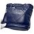 Borsa a spalla in pelle blu navy Chanel - vista 10