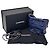 Borsa a spalla in pelle blu navy Chanel - vista 8