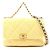 Borsa a Spalla Chanel 19 Matelassé Gialla Giallo