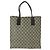 Gucci GG Supreme Canvas Leder Tragetasche Braun - Ansicht 2