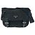 Bolsa de ombro Prada em nylon tessuto com logo triangular Preto