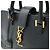 Borsa in pelle Monogram Cabas Yves Saint Laurent Blu - vista 8