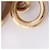 Hermès Orecchini Eurydice PM in oro placcato e corno di bufalo D'oro Metallico  - vista 5
