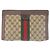 Clutch in pelle GG Supreme vintage di Gucci