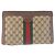 Clutch in pelle GG Supreme vintage di Gucci - vista 2