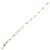 Bracciale Kelly Chain PM in Oro Giallo K18 con Diamanti di Hermès D'oro Metallico - vista 3
