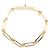 Bracciale Kelly Chain PM in Oro Giallo K18 con Diamanti di Hermès D'oro Metallico - vista 5