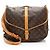 Louis Vuitton Vintage Monogramm Canvas Saumur 35 Umhängetasche Braun