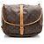 Louis Vuitton Vintage Monogramm Canvas Saumur 35 Umhängetasche Braun - Ansicht 3