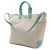 Tiffany & Co Canvas-Leder-Shopper Weiß - Ansicht 2