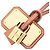 Hermès Collana Hermes Kelly GM Placcata Oro Pelle Marrone