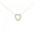 Autre Marque Collana in perle Akoya a forma di cuore Au750 D'oro