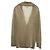 Autre Marque Cárdigan de lino tres puntos Beige Crudo - vista 2
