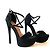 Sandali con tacco a piattaforma in suede Nanette di Kurt Geiger Nero