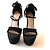 Sandali con tacco a piattaforma in suede Nanette di Kurt Geiger Nero - vista 6