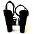 Sandalias de tacón plataforma de ante Kurt Geiger Negro - vista 3
