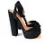 Sandalias de tacón plataforma de ante Kurt Geiger Negro - vista 7