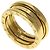 Bulgari Anello BVLGARI B-zero1 a 2 bande in oro giallo 18K D'oro