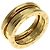 Bulgari Anello BVLGARI B-zero1 a 2 bande in oro giallo 18K D'oro - vista 2