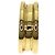 Bulgari Anello BVLGARI B-zero1 a 2 bande in oro giallo 18K D'oro - vista 3