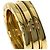 Bulgari Anello BVLGARI B-zero1 a 2 bande in oro giallo 18K D'oro - vista 6