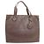 Borsa Tote Loewe in pelle con logo Marrone