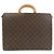Malette en toile Monogram Louis Vuitton Marron Monogramme - vue 2