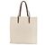 Jimmy Choo Logo Tote Bag aus beigem Canvas - Ansicht 2