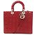 Borsa a mano 2 in 1 Christian Dior Lady Rosso